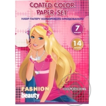 Cool For School Color Paper Set 14 sheets - buy, prices for MegaMarket - photo 1