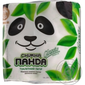Toilet paper Snizhna panda 4pcs - buy, prices for MegaMarket - photo 2