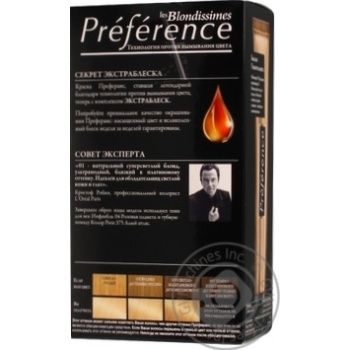 Краска для волос L'oreal Recital Preference №01 Светло-светло-русый натуральный купить, цены на МегаМаркет - фото 2