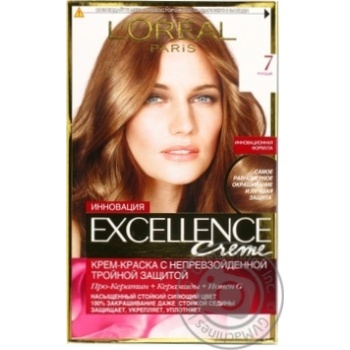 Крем-краска для волос L'Oreal Excellence Creme 7 русый купить, цены на МегаМаркет - фото 3