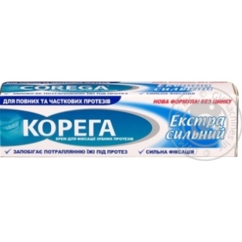 Крем Corega Екстра сильний 40г купити, ціни на МегаМаркет - фото 1