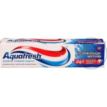 Зубная паста Aquafresh освежающая мята 50мл купить, цены на МегаМаркет - фото 1