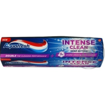 Зубна паста Aquafresh Intense Сlean Глибока дія 75мл купити, ціни на МегаМаркет - фото 2