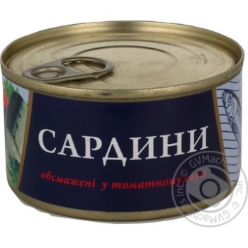 Сардины Fish line обжаренные в томатном соусе 240г - купить, цены на NOVUS - фото 1