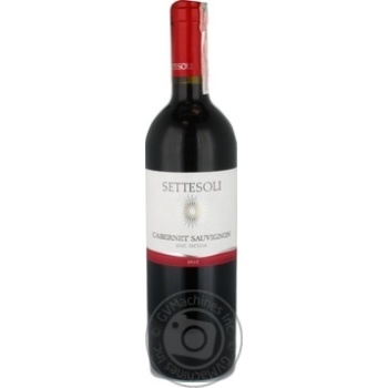 Вино Settesoli Cabernet Sauvignon червоне сухе 0.75л х6 купить, цены на МегаМаркет - фото 1