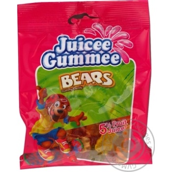 Конфеты жевательные Juicee Gummee Медвежата 80г купить, цены на МегаМаркет - фото 1