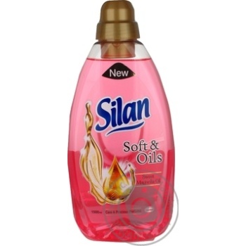 Кондиціонер для білизни Silan Soft&Oils Ніжність олій та М'якість з ароматом олії магнолії 1,5л купити, ціни на МегаМаркет - фото 1
