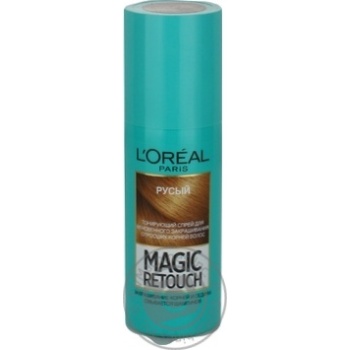 Спрей L'Oreal Magic Retouch тонирующий русый для мгновенного закрашивания отросших корней волос 75мл купить, цены на МегаМаркет - фото 3