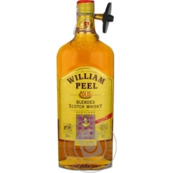 Whiskey William peel Private import blended 40% 1000ml - buy, prices for MegaMarket - photo 1
