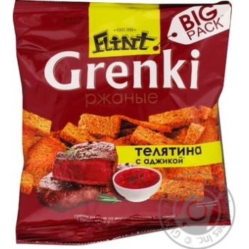 Toast Flint rye with adjika 110g - buy, prices for MegaMarket - photo 1