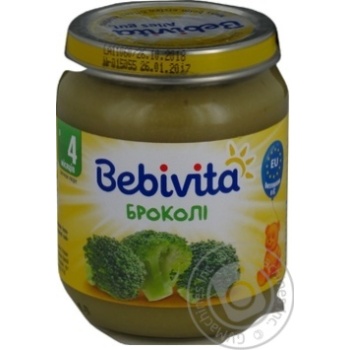 Bebivita for children from 4 months broccoli puree 125g - buy, prices for MegaMarket - photo 3