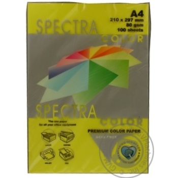 Бумага Spectra Color цветная А4 100 листов 80г/м2