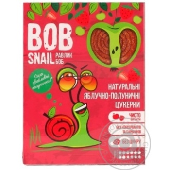 Bob Snail apple-strawberry natural candy 120g - buy, prices for MegaMarket - photo 3