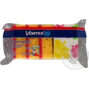 Губка Vortex кухонна з принтом 5шт купити, ціни на МегаМаркет - фото 1