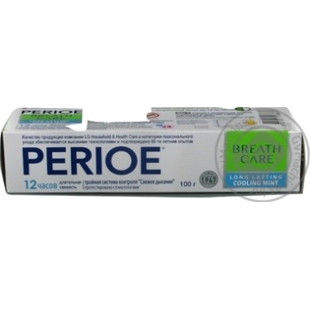 Зубна паста Perioe Breath Care Long Lasting Cooling Mint 100г купить, цены на МегаМаркет - фото 4