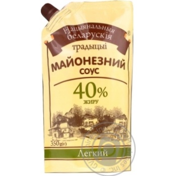 Майонезний соус Легкий 40% Білоруські Традиції 300г д/п купити, ціни на МегаМаркет - фото 1