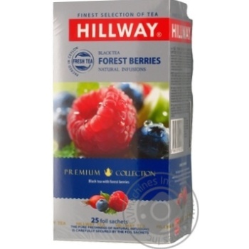 Чай Hillway Forest Berries чорний з ягодами 25х1.5г х12 купить, цены на МегаМаркет - фото 1