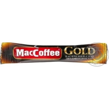 Кава розчинна MacCoffee Gold 2г купити, ціни на МегаМаркет - фото 1