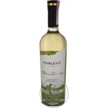 Wine Koblevo white semisweet 13% 750ml glass bottle - buy, prices for MegaMarket - photo 1