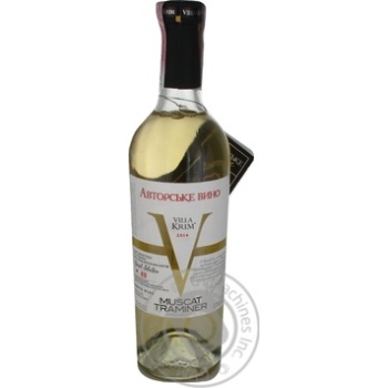 Wine Villa krim white semisweet 9-13% 750ml glass bottle - buy, prices for MegaMarket - photo 1