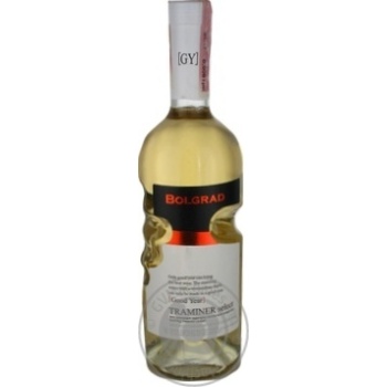 Вино Bolgrad GY Traminer select біле напівсолодке 0,75л х12 купить, цены на МегаМаркет - фото 1