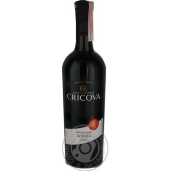 Wine Cricova red dry 13% 750ml glass bottle - buy, prices for MegaMarket - photo 2