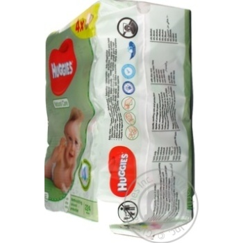Серветки Huggies Natural Care дитячі вологі 4*56шт х3 купити, ціни на МегаМаркет - фото 3
