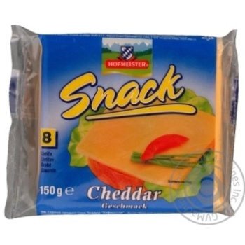 Cheese cheddar Hofmeister processed 50% 150g - buy, prices for MegaMarket - photo 1