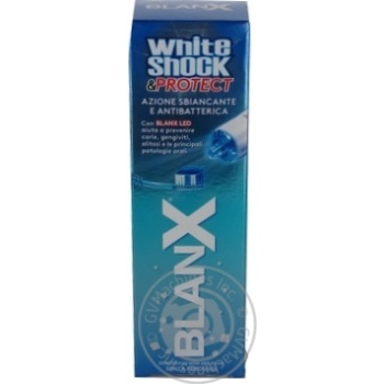 Зубна паста BlanX White Shock з LED ковпачком 50мл х6 купити, ціни на МегаМаркет - фото 1