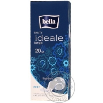 Прокладки Bella Panty Ideale Large щоденні ультратонкі 3,5 крапельки 20шт купити, ціни на МегаМаркет - фото 1