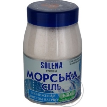 Соль Solena кухонная морская с пониженным содержанием натрия + калий 700г купить, цены на МегаМаркет - фото 2
