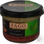 Паштет курячий с/б FAGO 180г