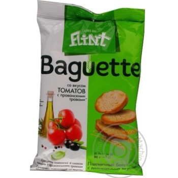 Багет Flint Baguette томат з прованськими травами 60г купити, ціни на МегаМаркет - фото 1