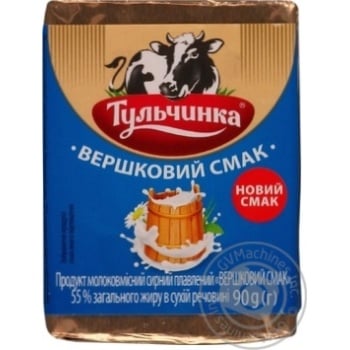 Tulchynka cream processed cheese product 55% 90g - buy, prices for MegaMarket - photo 1