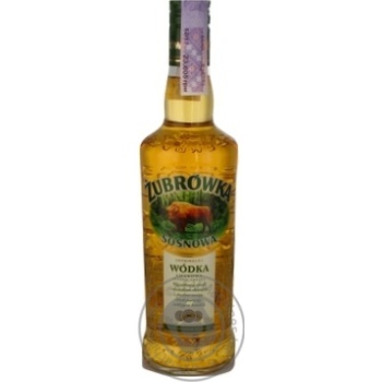 Настоянка Zubrowka Соснова 37,5% 0,5л купити, ціни на МегаМаркет - фото 1