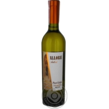 Вино Allore Select Pinot Grigio ординарне біле сухе 9,5-14% 0,75л купити, ціни на МегаМаркет - фото 1