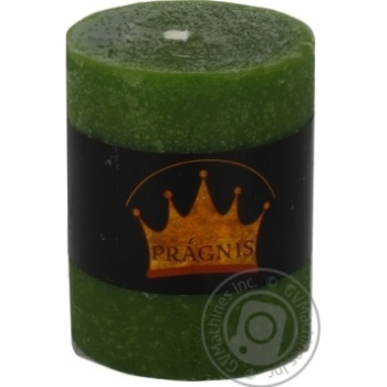 Pragnis Rustick Candle cylinder dark green - buy, prices for METRO - photo 1