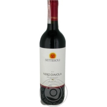 Вино Settesoli Nero d'Avola красное сухое 14% 0,75л купить, цены на МегаМаркет - фото 1