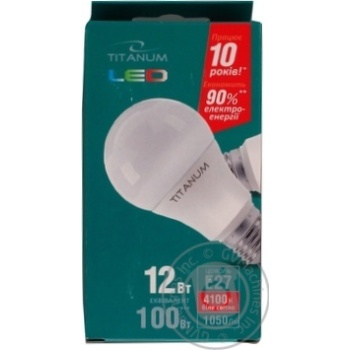 Bulb Titanum e27 12w - buy, prices for MegaMarket - photo 1