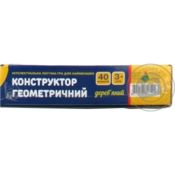 Конструктор геометричний дерев'яний 40ел - купити, ціни на - фото 4