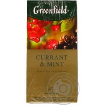 Чай Greenfield чорний  Currant&Mint 25*1.8г купити, ціни на МегаМаркет - фото 2