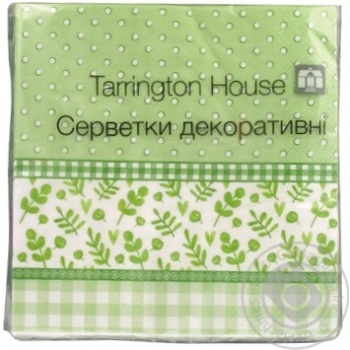 Napkins Tarrington house paper 18pcs - buy, prices for MegaMarket - photo 1