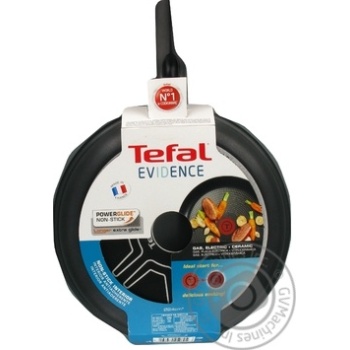 Сковорода Tefal Evidence с антипригарным покрытием Powerglide и индикатором нагрева d24см купить, цены на МегаМаркет - фото 2