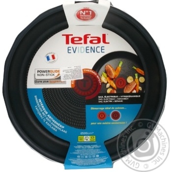 Сковорода Tefal Evidence з антипригарним покриттям Powerglide та індикатором нагрівання d26см купити, ціни на МегаМаркет - фото 1