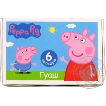 Фарба гуаш Peppa Pig 6 кольорів Перо купити, ціни на МегаМаркет - фото 1