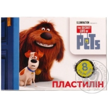 Пластилін 8кол. The Secret Life of Pets купить, цены на МегаМаркет - фото 1