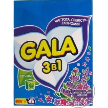 Laundry detergent powder Gala The freshness of the mountain lavender 400g - buy, prices for MegaMarket - photo 1