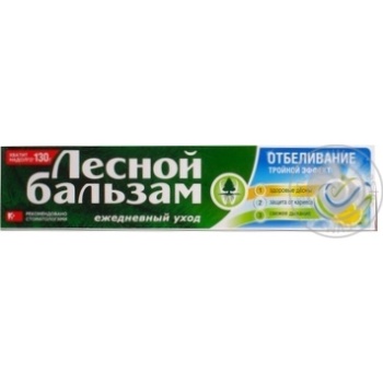 Toothpaste Lisnyy balzam 130g - buy, prices for MegaMarket - photo 1