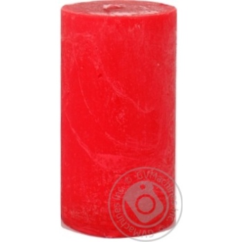 Pragnis Candle Rustic cylinder red - buy, prices for METRO - photo 1