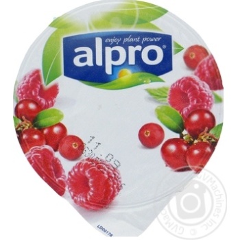 Йогурт соєвий Alpro Малина-Журавлина 150г купити, ціни на МегаМаркет - фото 2